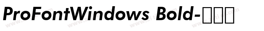 ProFontWindows Bold字体转换